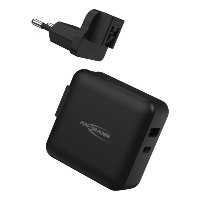 Ansmann Travel Charger TC230PD USB-Wandladegerät 30 W – USB-C×1, USB-A×1 – Schwarz