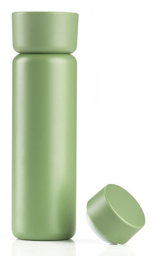 Zone Denmark Singles Isolierflasche 650 ml – Doppelwandig 12 h Heiss, Edelstahl, Grün