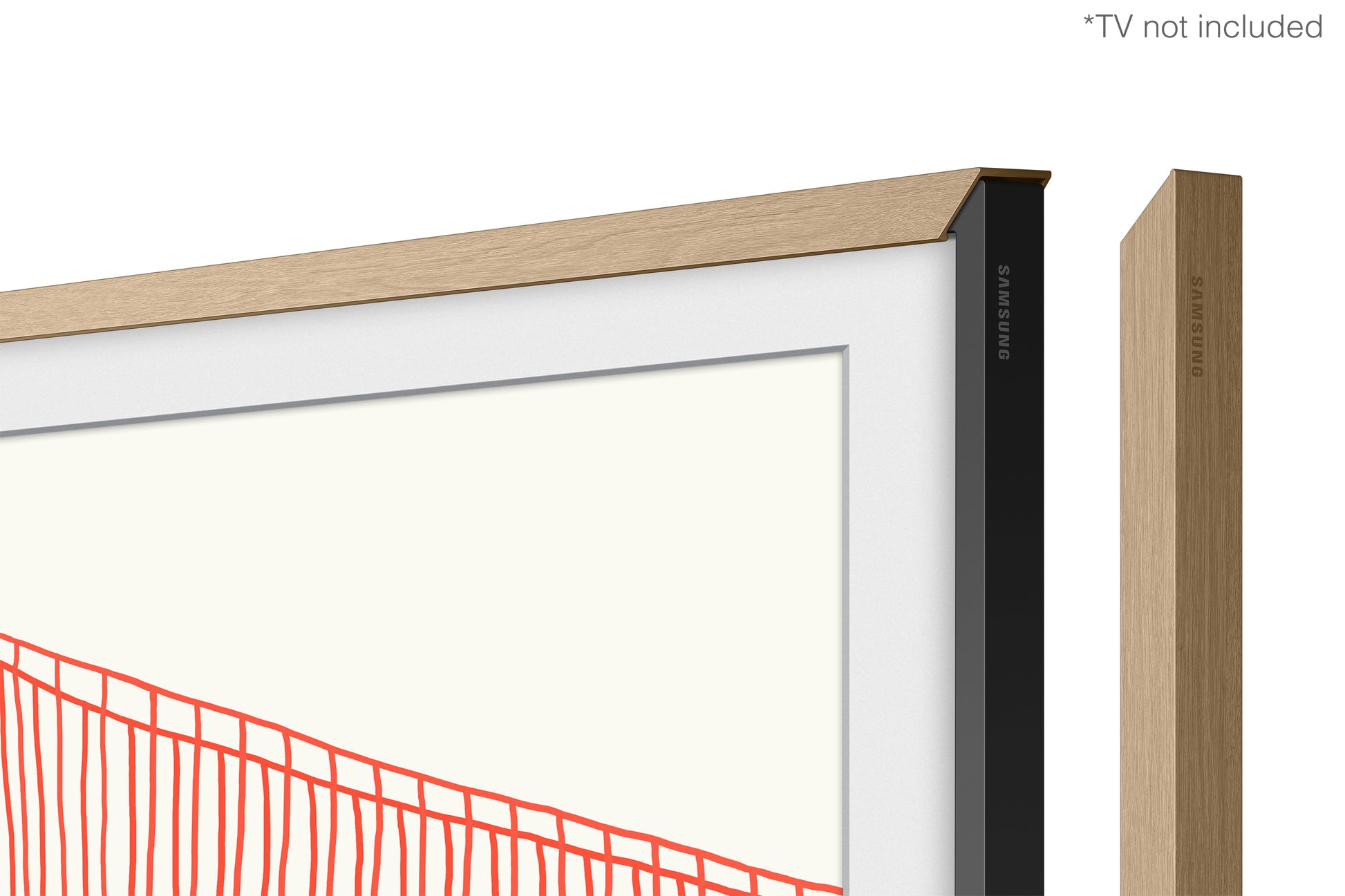 Samsung VG-SCFA75TKBXC – LED-Wandrahmen, für The Frame 6.1 (2023) (LS03B), 75,0", Teak