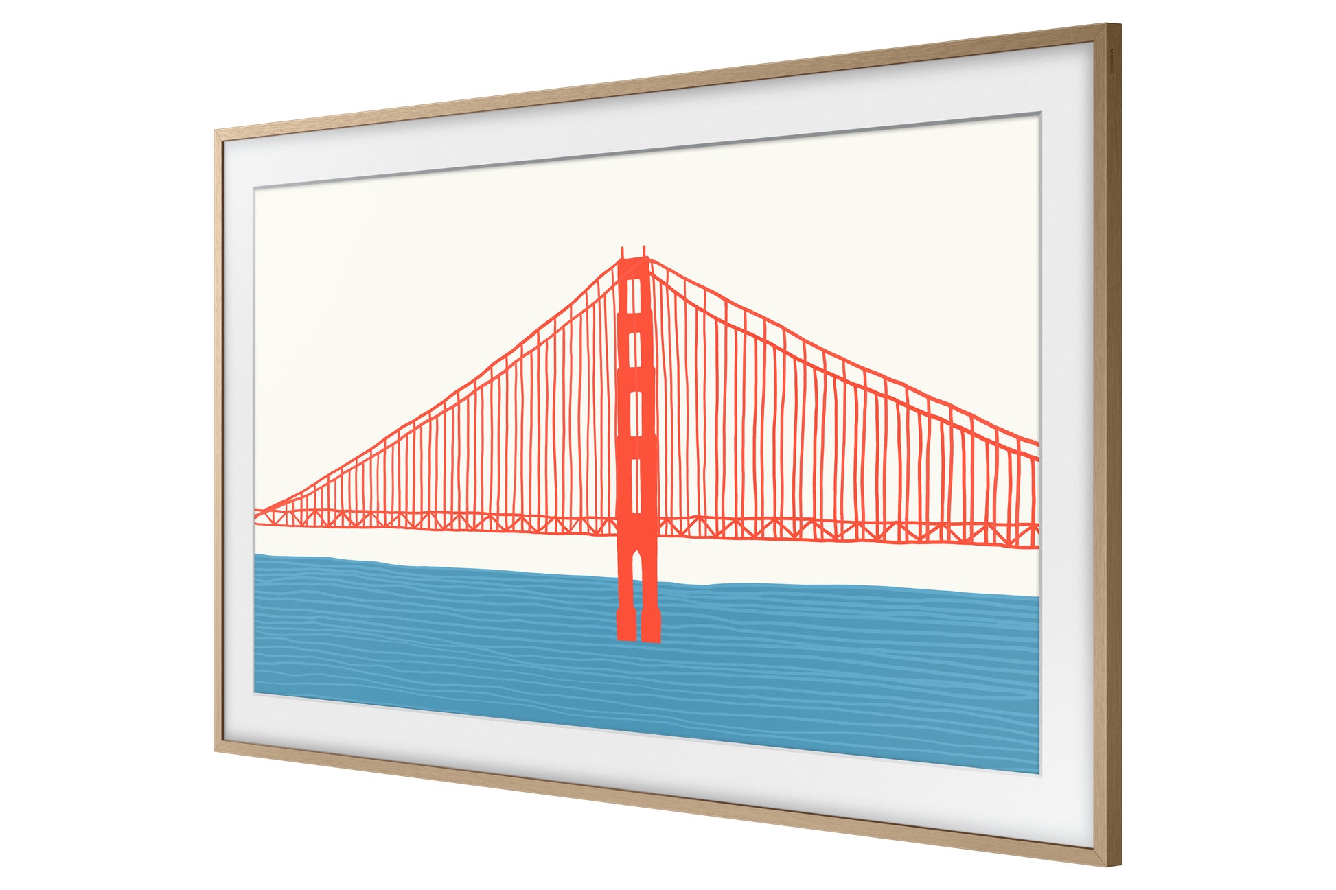 Samsung VG-SCFA75TKBXC – LED-Wandrahmen, für The Frame 6.1 (2023) (LS03B), 75,0", Teak