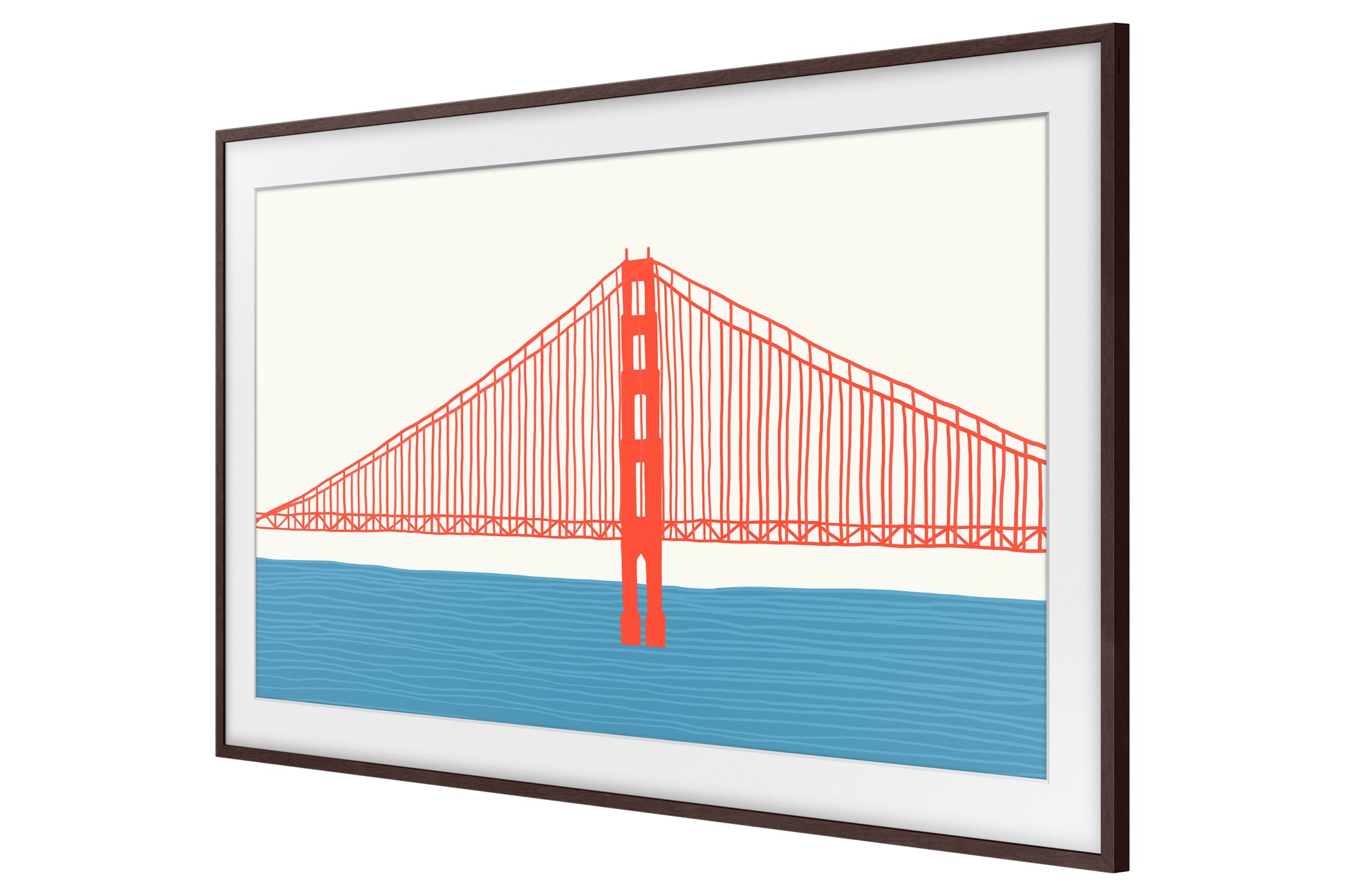 Samsung VG-SCFA43BWBXC Rahmen – für The Frame LS03A (2021) 43", The Frame LS03B (2022–23) 43" – Braun