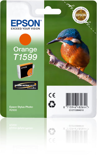 Epson Tintenpatrone T1599, Orange, 17 ml