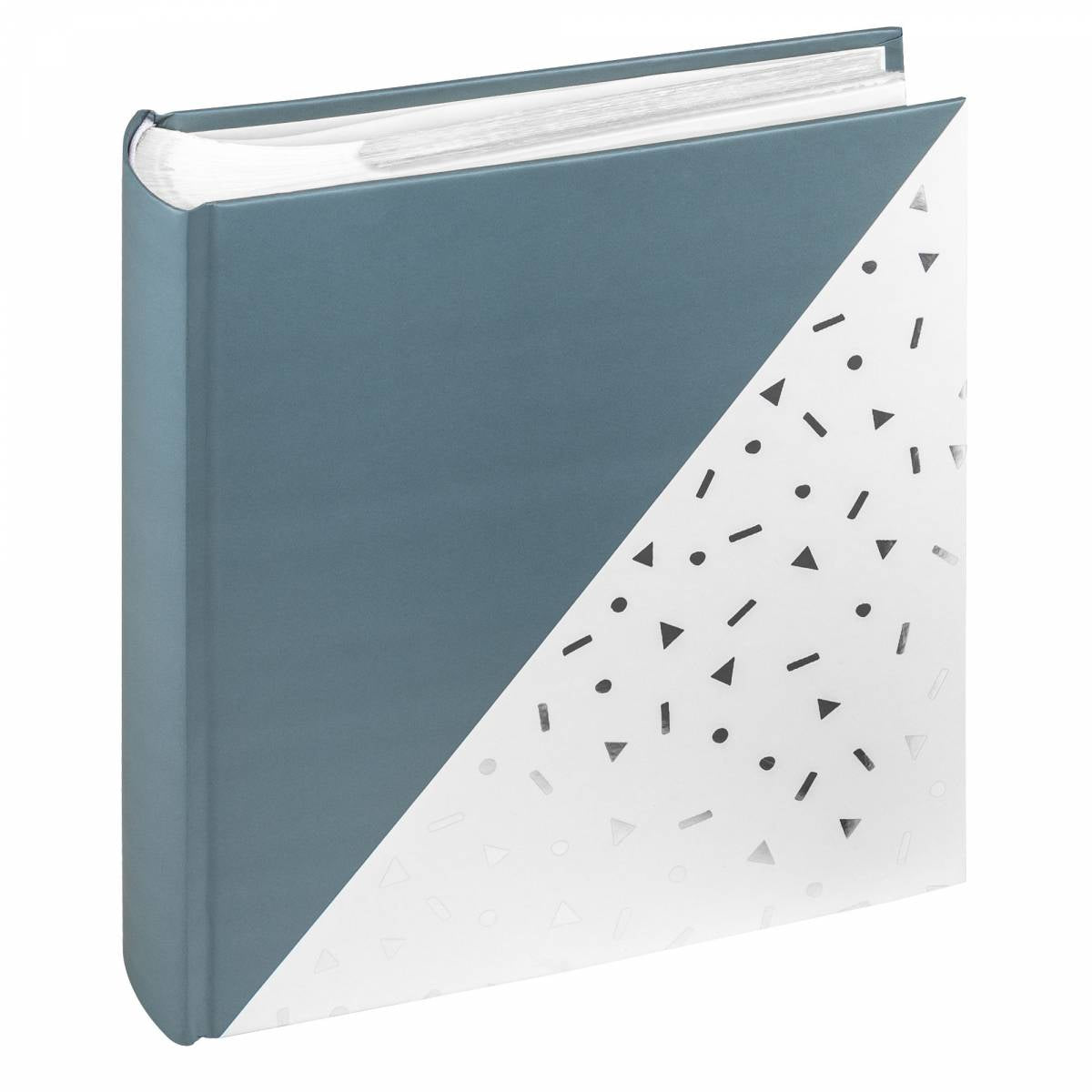 Walther Fotoalbum Memo Unite – für 100 × 150 mm, 200 Fotos, Lagunengrün/Silber, mit Prägung, Kunststoff
