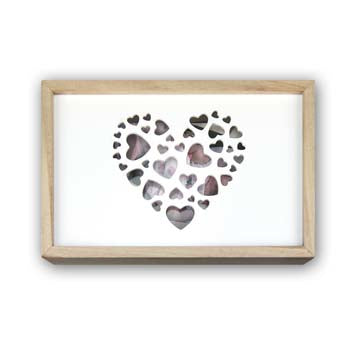 ZEP EIBERT Fotobox Love Box – Paulownienholz, Braun, 24,5 × 16 × 5 cm – 1er-Pack