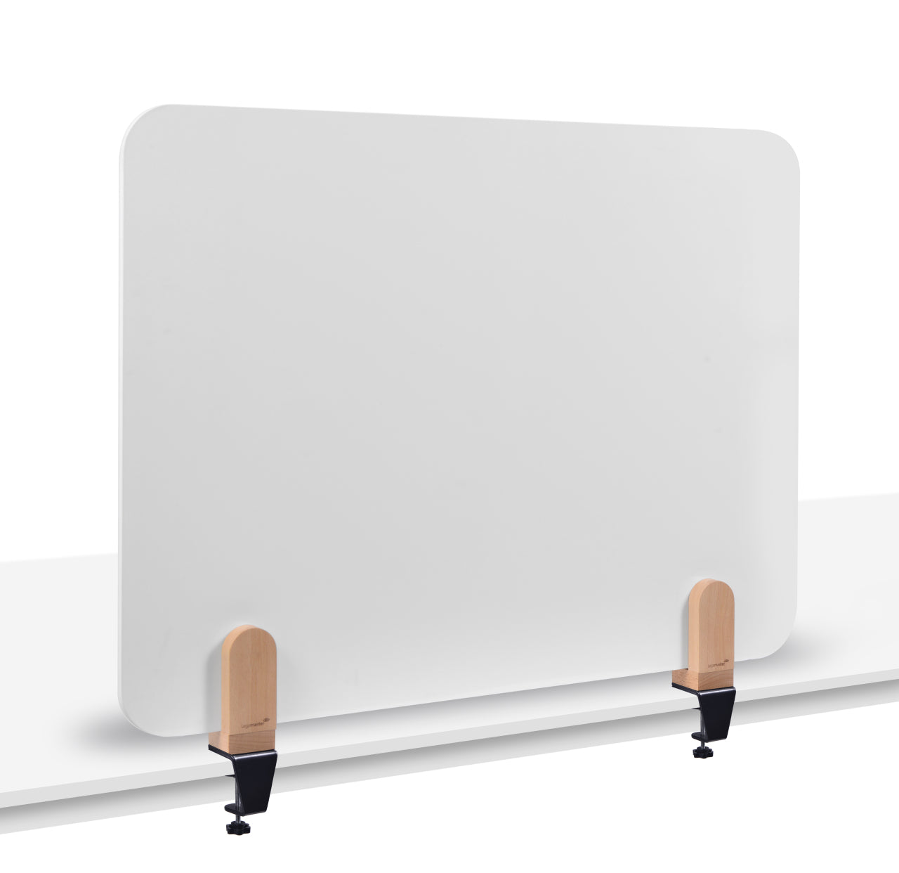 Legamaster Tischtrennwand ELEMENTS – 800 × 600 mm, Stahl, mit Klemmen, für Tischplatten bis 48 mm
