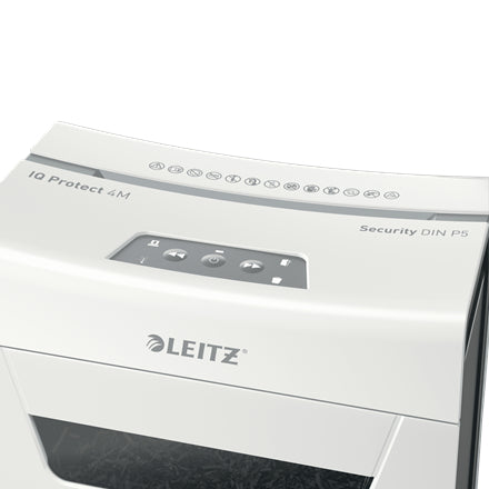 Leitz Aktenvernichter – IQ Protect 80940000 4M, Mikrogeschnitten P-5, 14 l