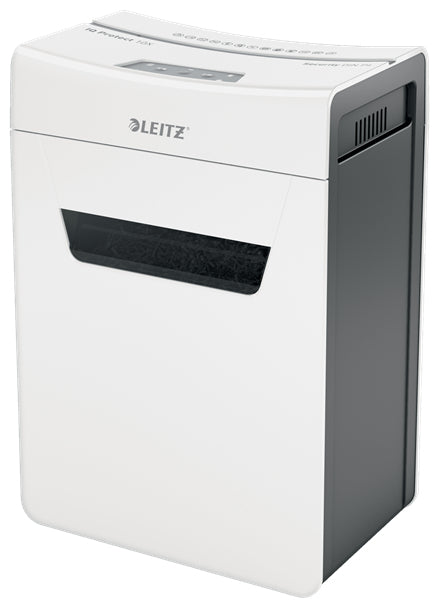 Leitz IQ 10X Protect Premium – Aktenvernichter, DIN P-4, Partikelschnitt 4 × 28 mm, 10 Blatt, 18 l, A4
