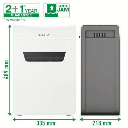 Leitz IQ 10X Protect Premium – Aktenvernichter, DIN P-4, Partikelschnitt 4 × 28 mm, 10 Blatt, 18 l, A4
