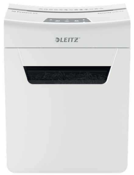 Leitz IQ 8X Protect Premium – Aktenvernichter, DIN P-4, Partikelschnitt 4 × 28 mm, 8 Blatt, 14 l, A4