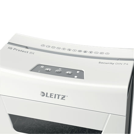 Leitz IQ 8X PROTECT PREMIUM Aktenvernichter, DIN P-4, Partikelschnitt, 8 Blatt, 14 l