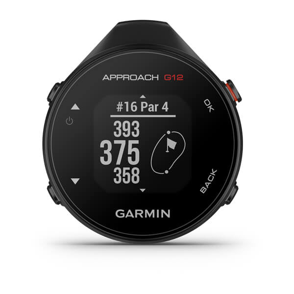 Garmin Approach G12 – GPS Navigation, IPX7, 30 h GPS Betrieb, Schwarz, 25,1 g, 45,8 × 12,4 × 53,1 mm