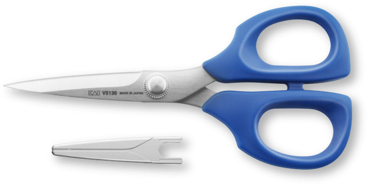 Kai Schere 13,5 cm, für Rechts- und Linkshänder – Edelstahl, Blau