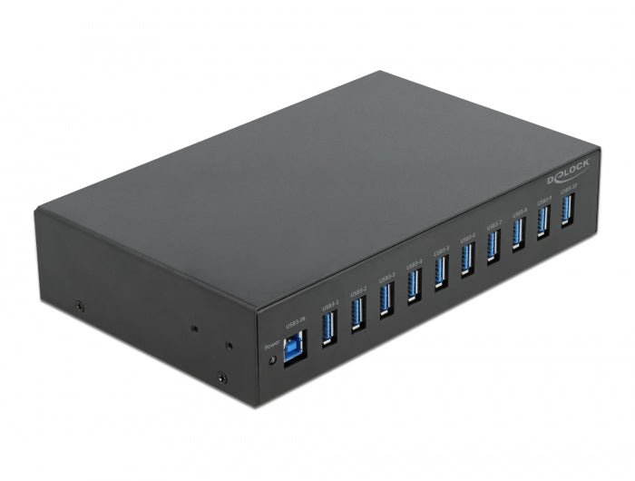 DeLOCK USB-Hub – USB-B, 10× USB-A (5 Gbit/s), für Windows/Linux/ChromeOS