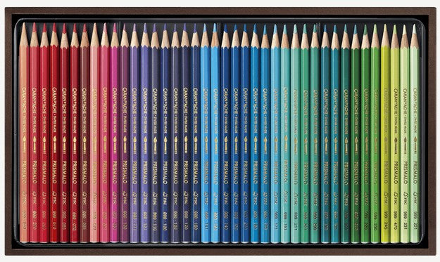 Caran d-Ache Caran d'Ache Prismalo Aquarellfarbstifte – 80 Farben, im Holzkoffer, Ø 3 mm, FSC