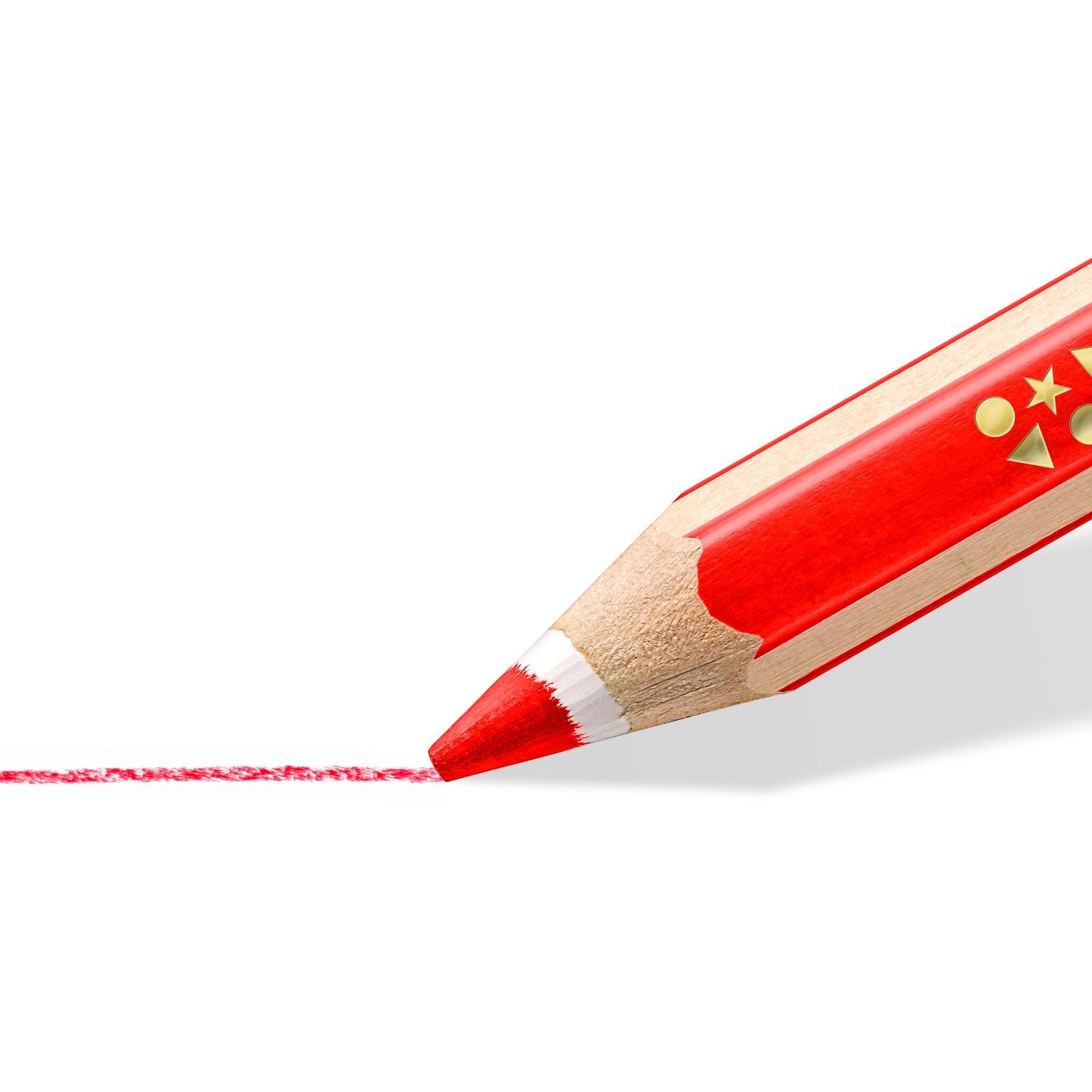 Staedtler Buntstifte Noris super jumbo – mehrfarbig, im Display, mit Spitzer, Ø 6,0 mm, dreikantig