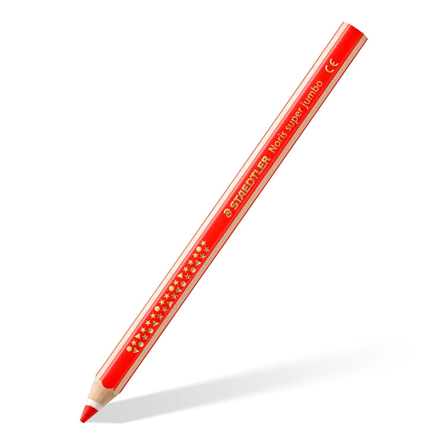 Staedtler Buntstifte Noris super jumbo – mehrfarbig, im Display, mit Spitzer, Ø 6,0 mm, dreikantig