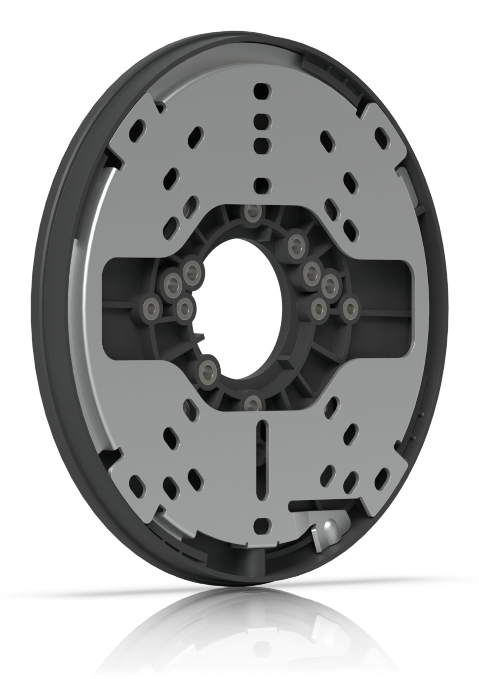 Ubiquiti Montageplatte – für UVC-AI-Dome, UVC-AI-Turret, UVC-AI-Pro und andere – Schwarz – Ø 140 mm, PC/Edelstahl