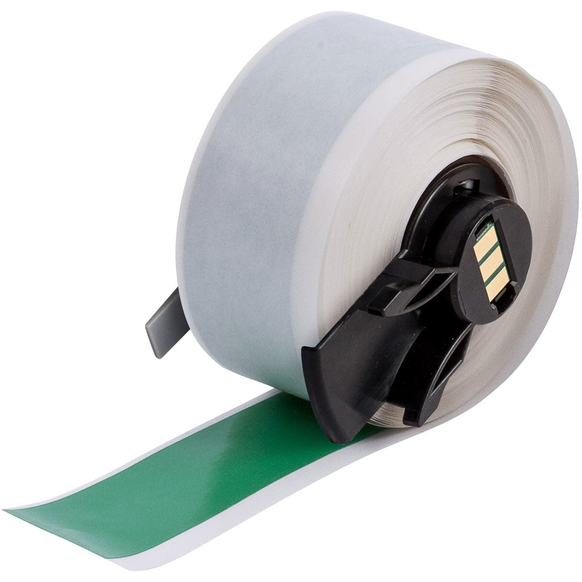 Brady Etiketten (Rolle) 25 mm – Vinyl, glänzend, grün – permanent haftend – Thermotransfer – für BMP61/71/M6