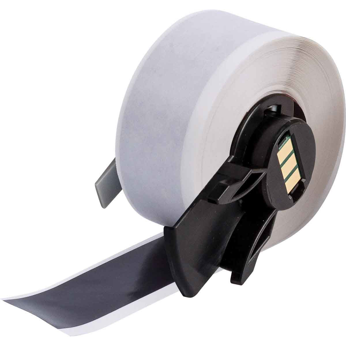 Brady Endlos-Etiketten 25 mm – Vinyl, Schwarz – Permanent haftend – Thermotransfer – für BMP61/BMP71/M610