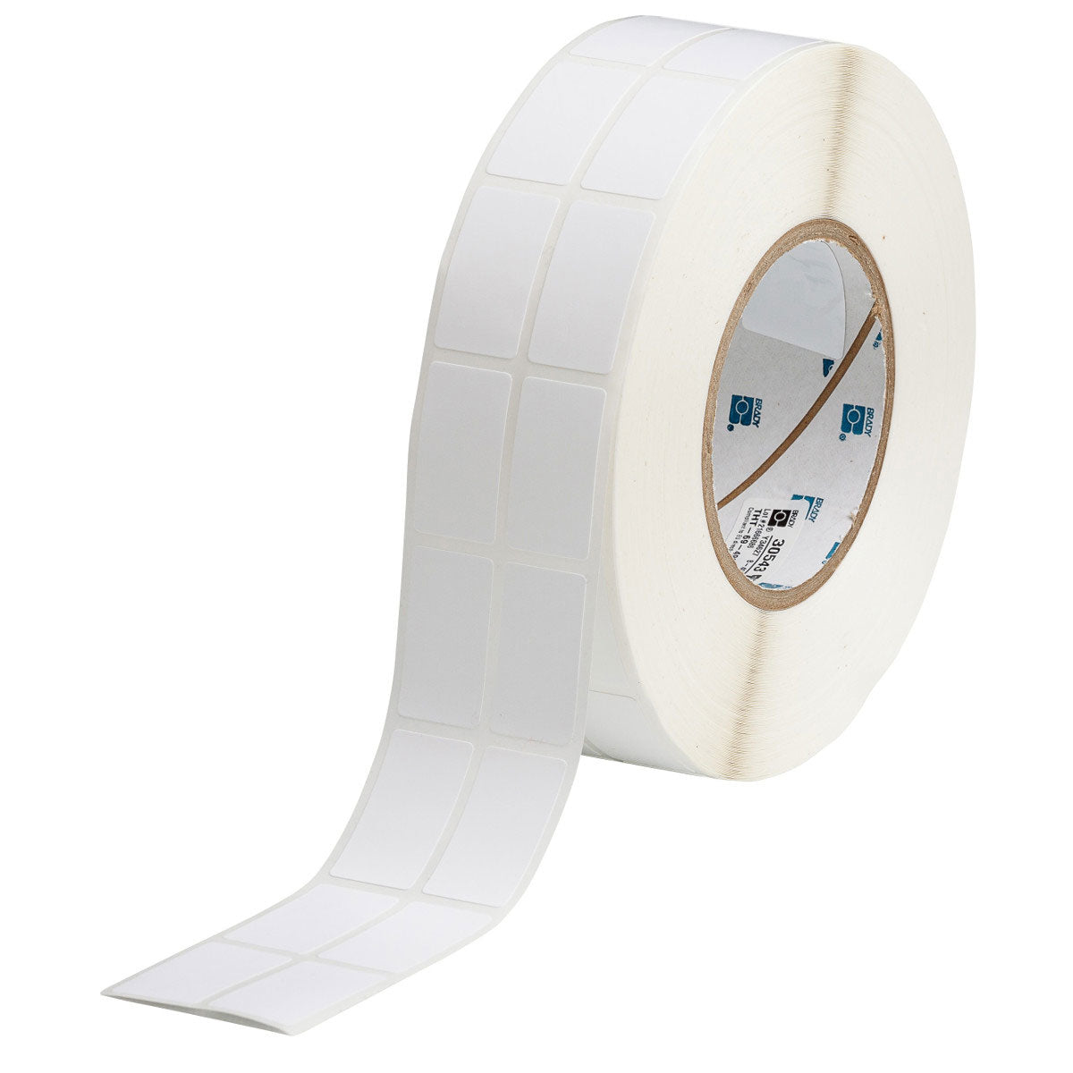 Brady THT-69-499-3 – Etiketten (Rolle) 20 × 37 mm – Nylon, weiss – permanent haftend – Thermotransfer