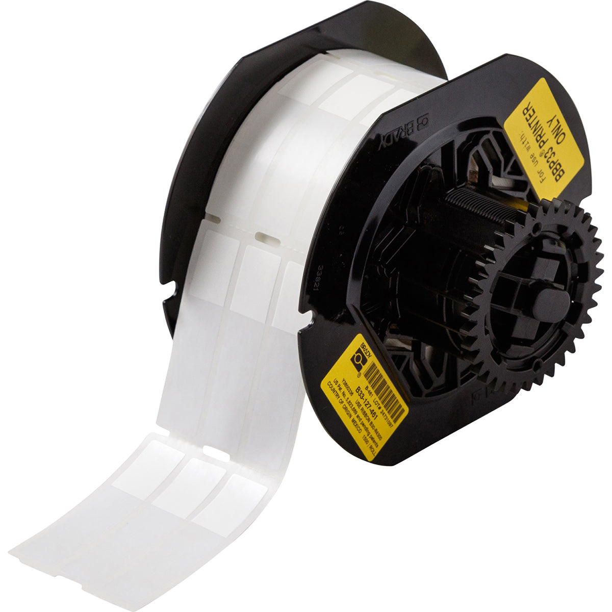 Brady Etiketten (Rolle) 25 × 64 mm – Vinyl – Permanent haftend – Thermotransfer – 1500 Etiketten/Rolle