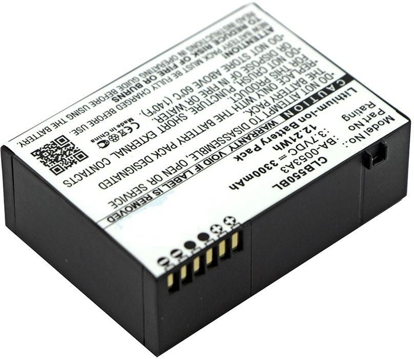 CoreParts Akku – Li‑ion, 3,7 V, 3300 mAh – für CP50, CP55 – schwarz