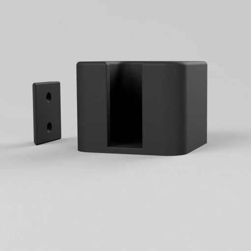 Hagor CON-Line – Donglehalterung, Wand, Kunststoff, Schwarz, für CON-Line Medienstelen
