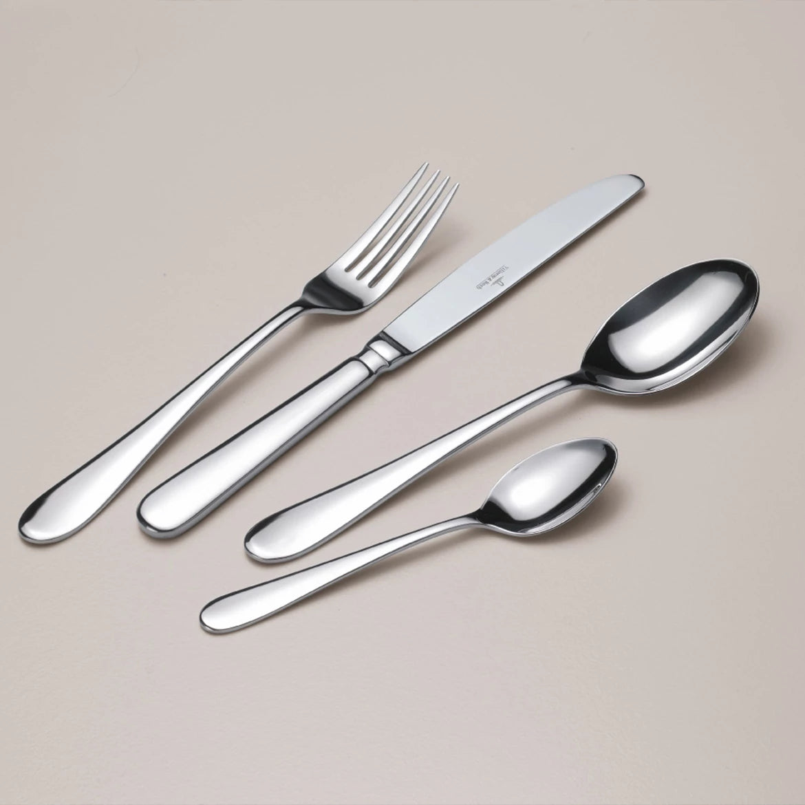 Villeroy & Boch Oscar Tafelbesteck – Edelstahl, Silber, spülmaschinenfest, 30 Stück