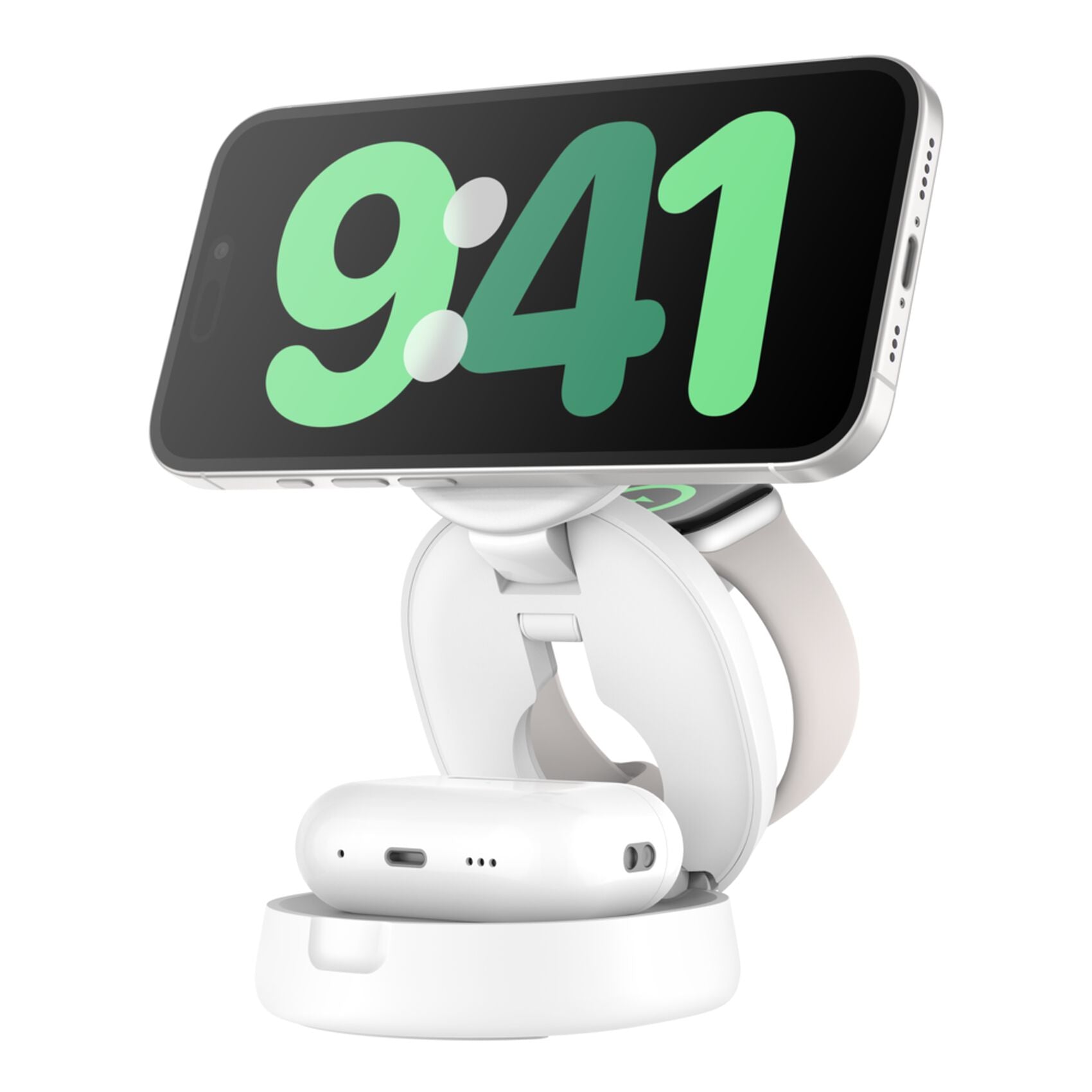 Belkin BoostCharge Ladestation – 15 W, 3-in-1, Qi2, magnetisch, klappbar