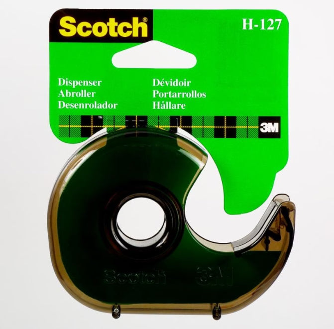 Scotch Handabroller H-127 – für Rollenbreite bis 19 mm, für Bandlänge bis 33 m, Metallmesser, Kunststoff