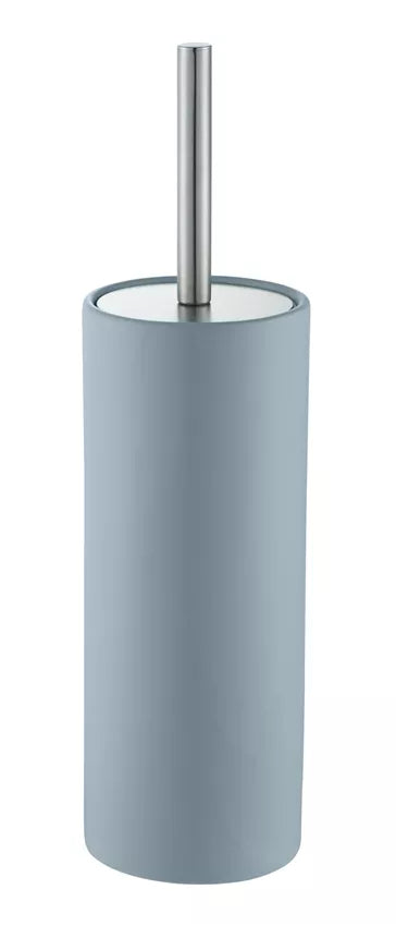 Diaqua WC-Bürstenset – Keramik, Edelstahl, Blau, mit Deckel, H 39 cm, Ø 10,5 cm