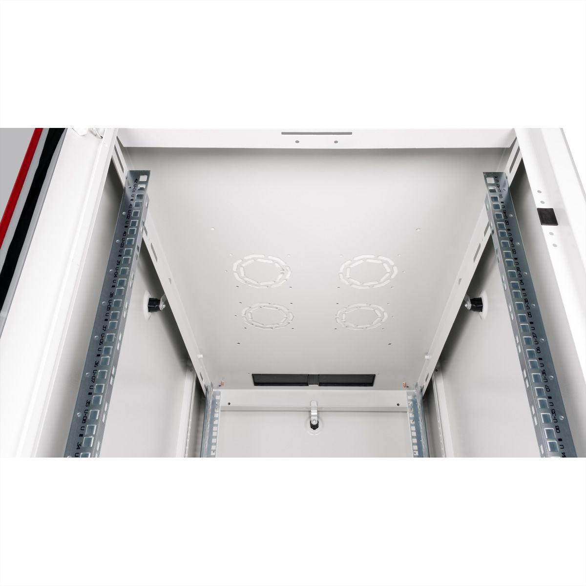 ROLINE Basic – 19" Netzwerkschrank 42U, IP20, abschliessbar, 600 × 1000 × 2010 mm, lichtgrau, Stahl