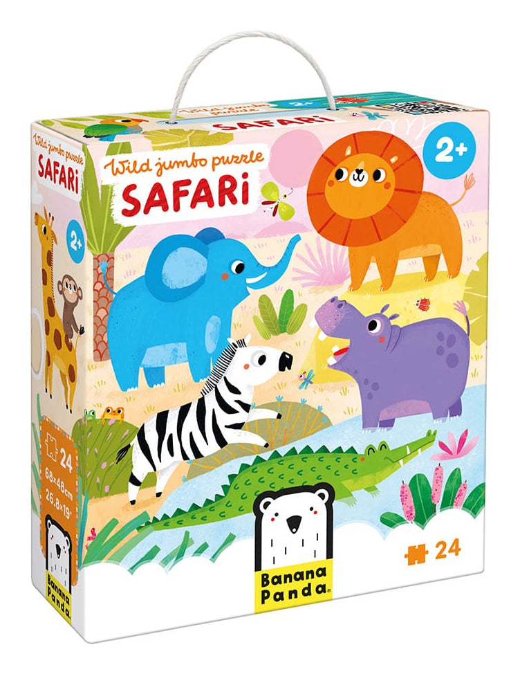 Banana Panda Wild Jumbo Puzzle – Logikspiel, 1 Spieler, ab 2 Jahren