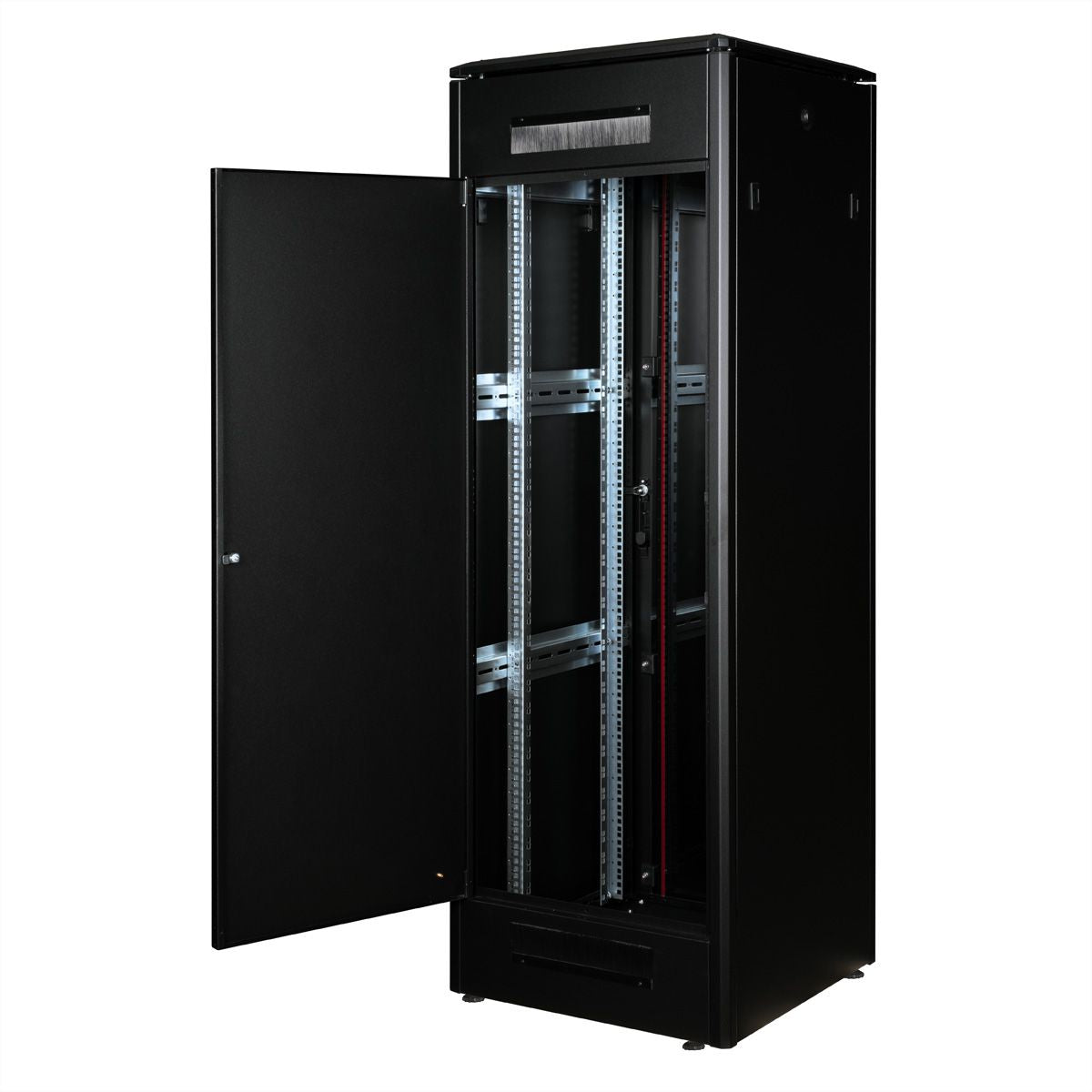 ROLINE Pro – 19" Netzwerkschrank 36U, IP20, abschliessbar, 600 × 600 × 1786 mm, schwarz, Stahl