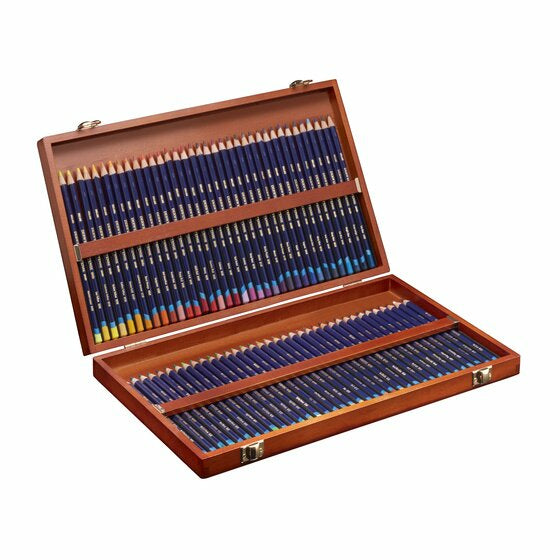 Derwent Aquarellfarbstifte Inktense – 72 Farben, im Holzkoffer