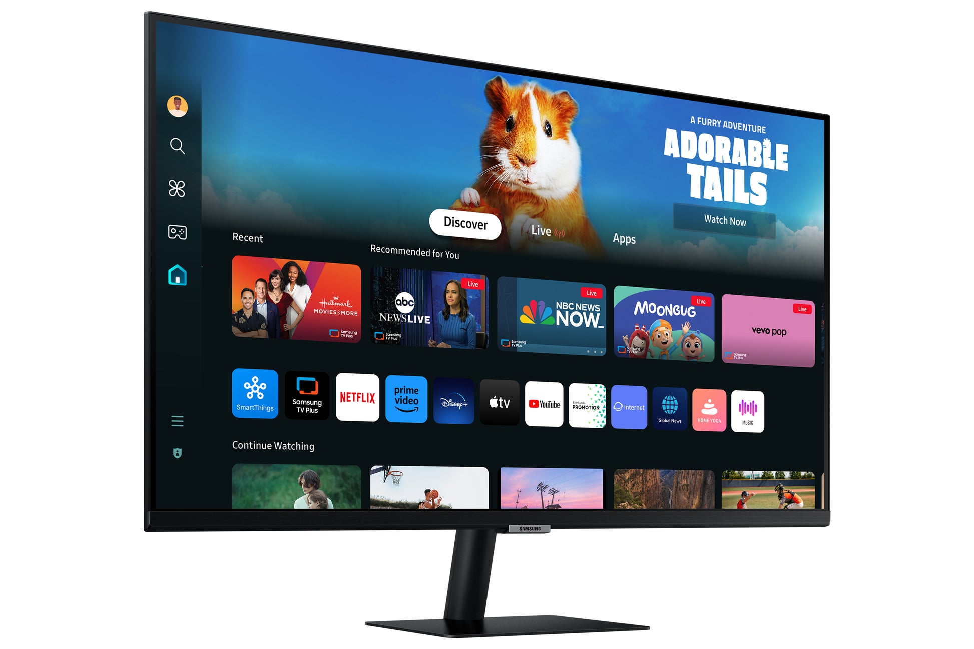 Samsung M50D – Monitor, 27", 1920 × 1080 (Full HD), LED, Schwarz