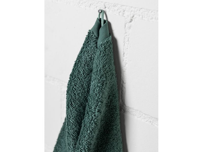 COCON Waschlappen – 30 × 30 cm, Eukalyptusgrün, 100% Baumwolle, 550 g/m², 3er-Set, OEKO-TEX