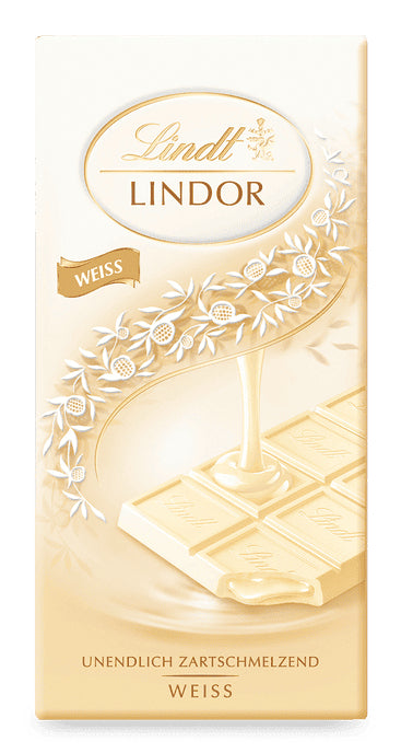 Lindt LINDOR – weisse Schokolade – 100 g