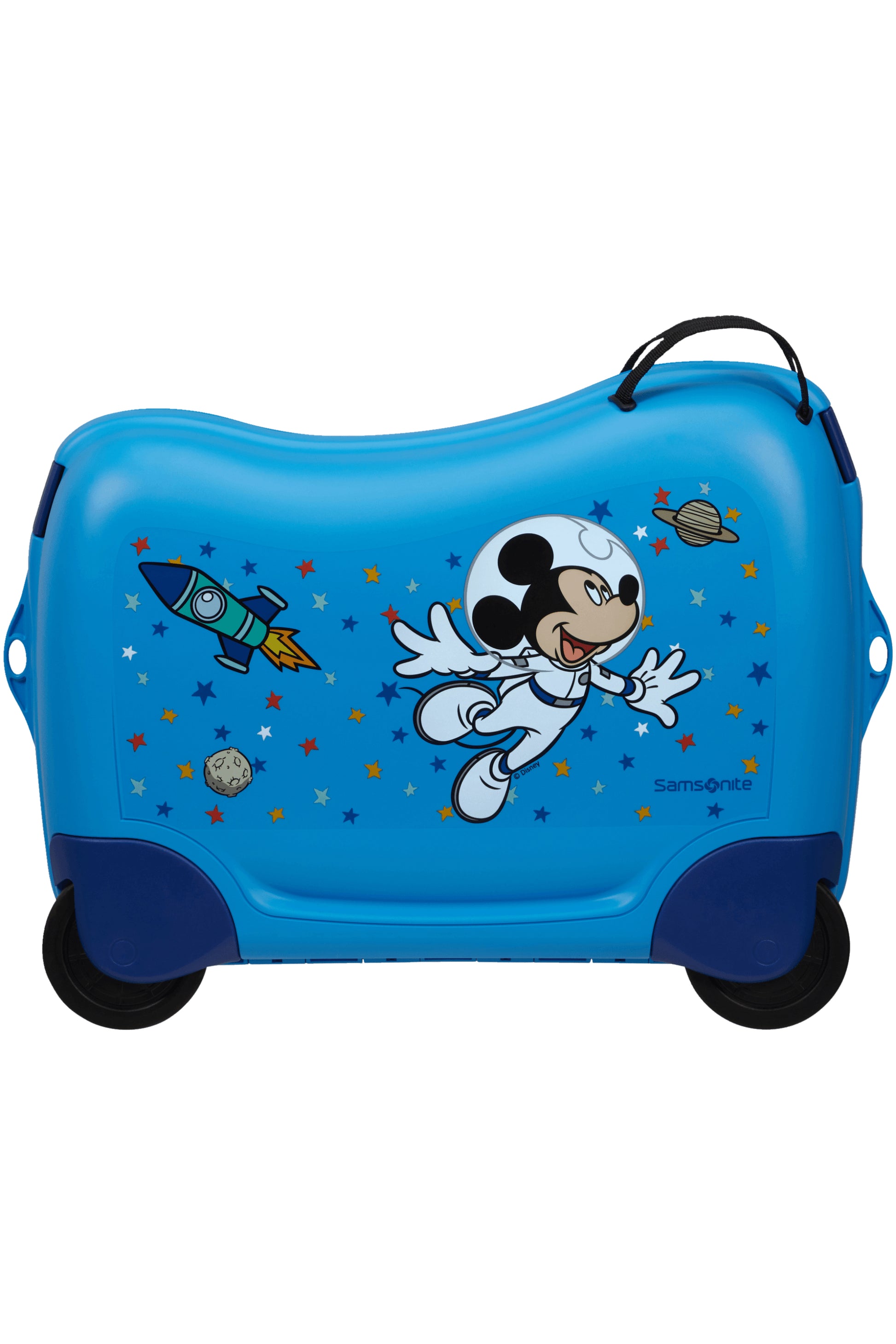 Samsonite Ride-on-Kindertrolley Dream2Go Rider Handgepäck – 30 l, 4 Rollen, Mickey Stars, 52 × 38 × 21 cm