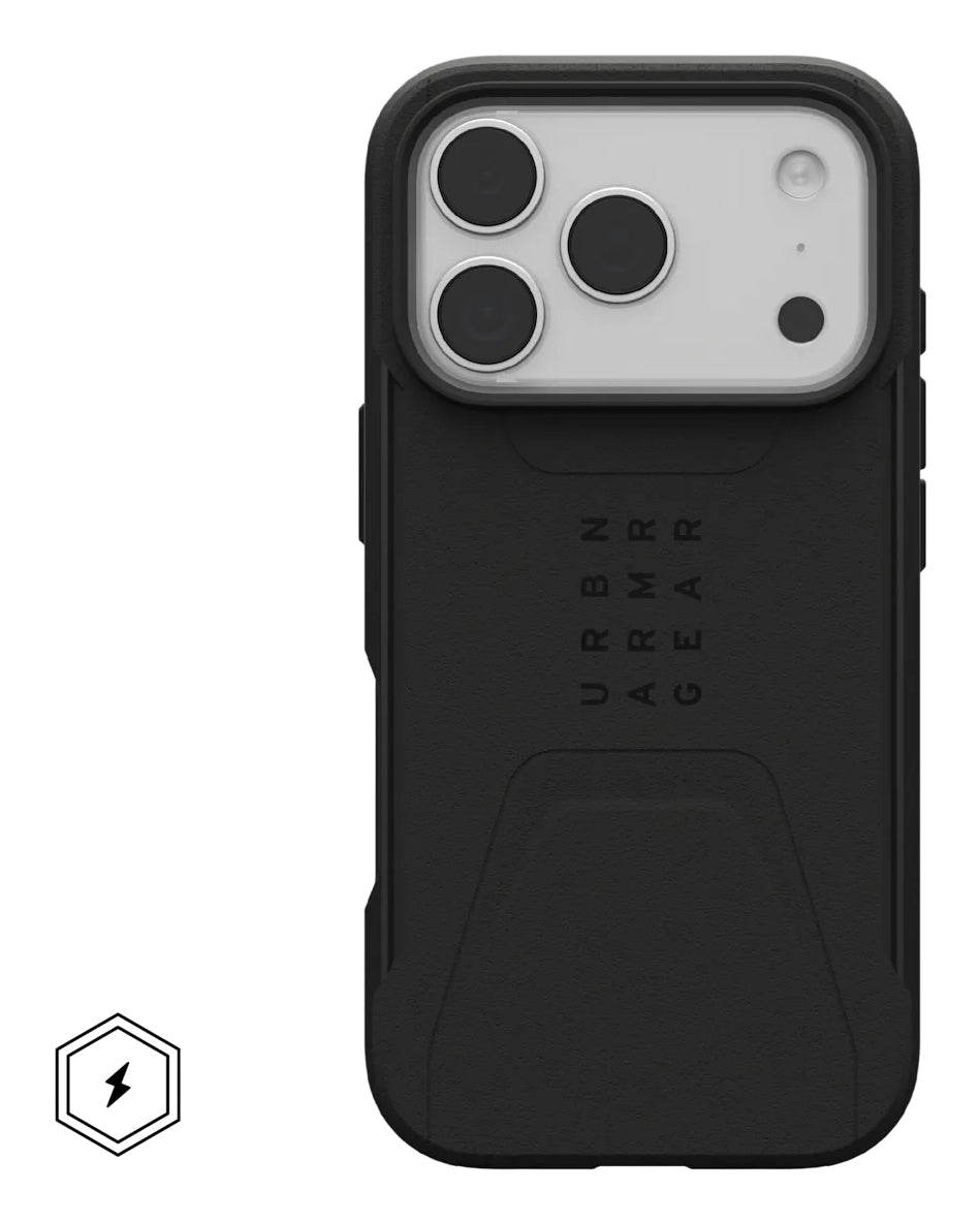 Urban Armor Gear UAG – Backcover Civilian MS Pro – für Apple iPhone 17 Pro – schwarz – PC – MagSafe-kompatibel