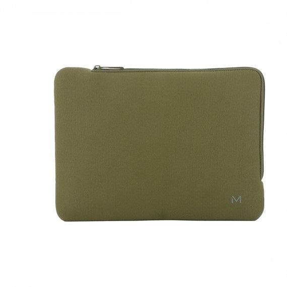 Mobilis Notebook-Tasche für Notebooks bis 14,2" – Neopren, kratz- und schockresistent – Khaki/Grau