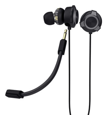 Trust GXT 406 Pine – In-Ear Gaming-Headset, 3,5 mm – für PS4 – schwarz, abnehmbares Mikrofon
