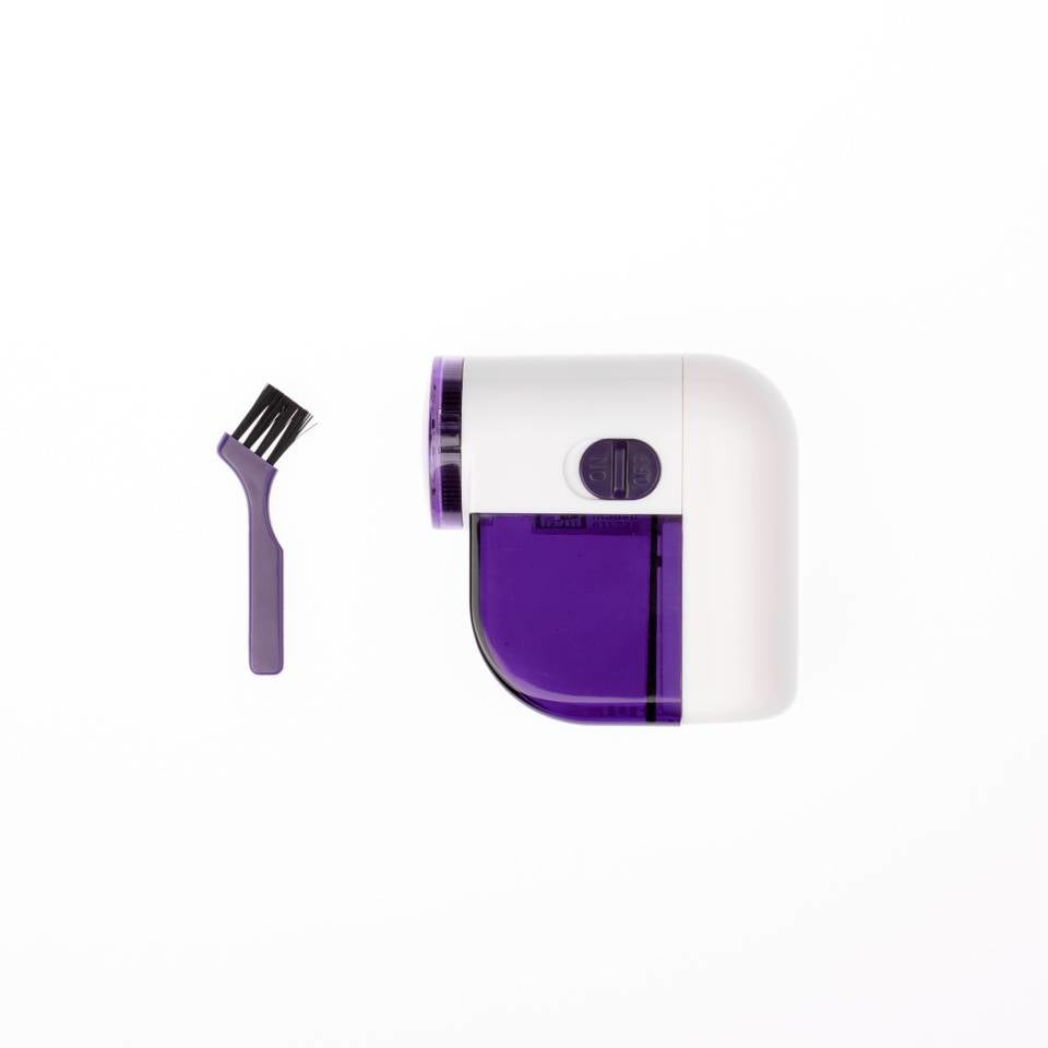 Prym Fusselrasierer 611725 – Mini – Kunststoff – Violett/Weiss – 1 Stk. – 3,5 × 7,5 × 7,5 cm