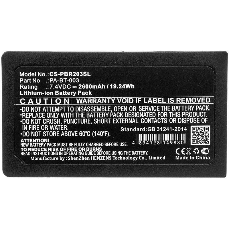 CoreParts Akku 2600 mAh 7,4 V, Li-Ion – für Brother RJ-2030