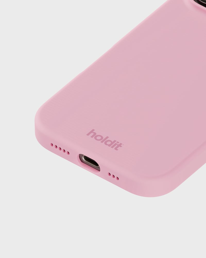 HoldIt Backcover – für Apple iPhone 16 Pro, Silikon, Pink