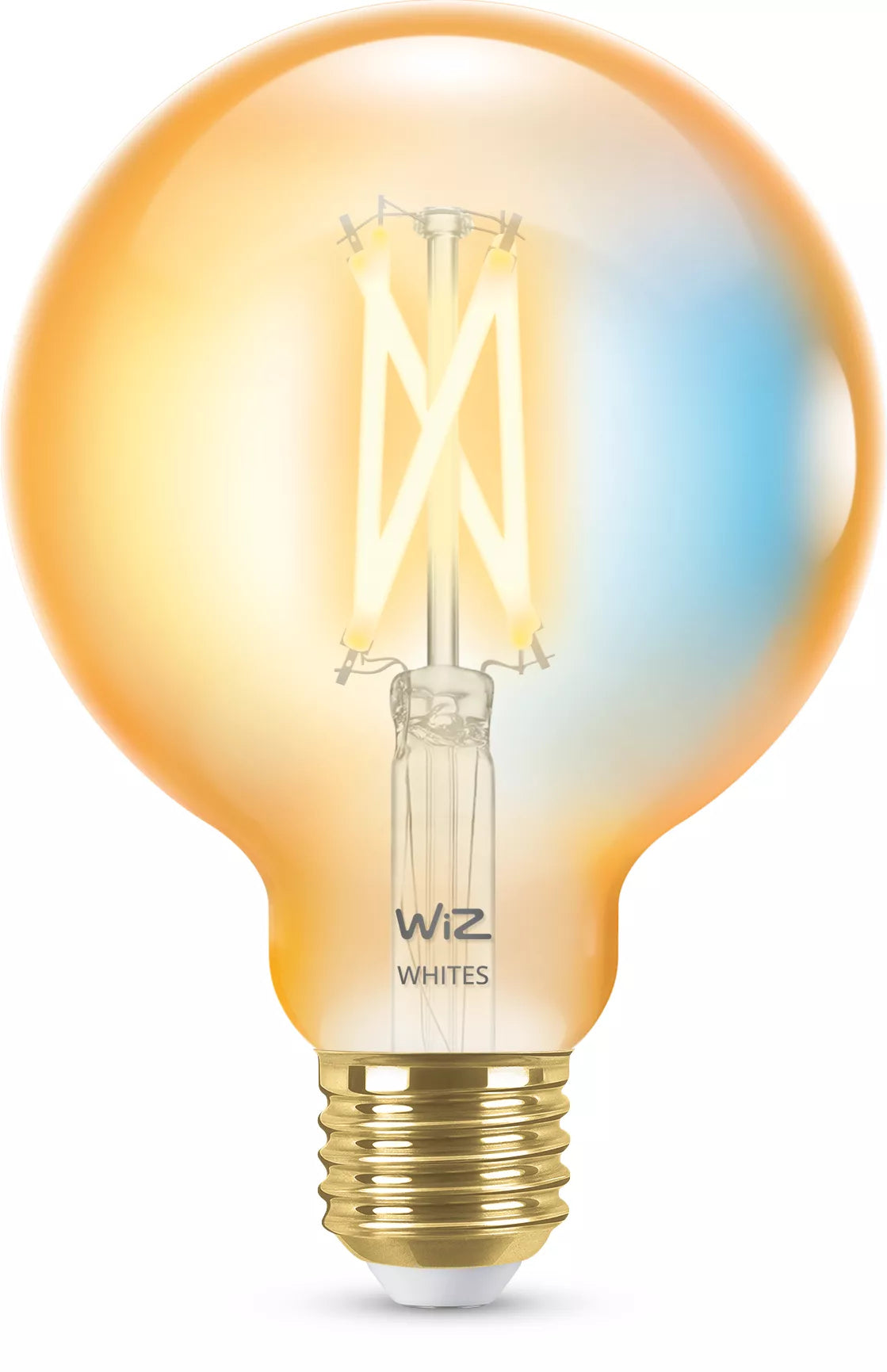 WiZ Smart-Leuchtmittel E27 G95 – 2000–5000 K, 640 lm, 7 W, WLAN/Bluetooth – 1 Stk.