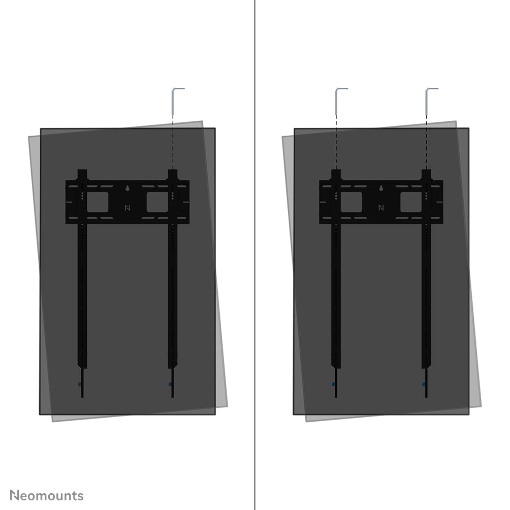 Neomounts WL30-750BL18P – Wandhalterung, fix, für 50–98", VESA 100×100–500×800, bis 100 kg, schwarz