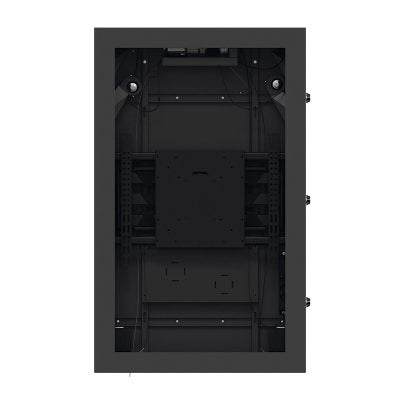 Hagor Outdoorgehäuse Portrait für 65" Displays, IP65, entspiegeltes Sicherheitsglas, VESA-Halterung, Schwarz
