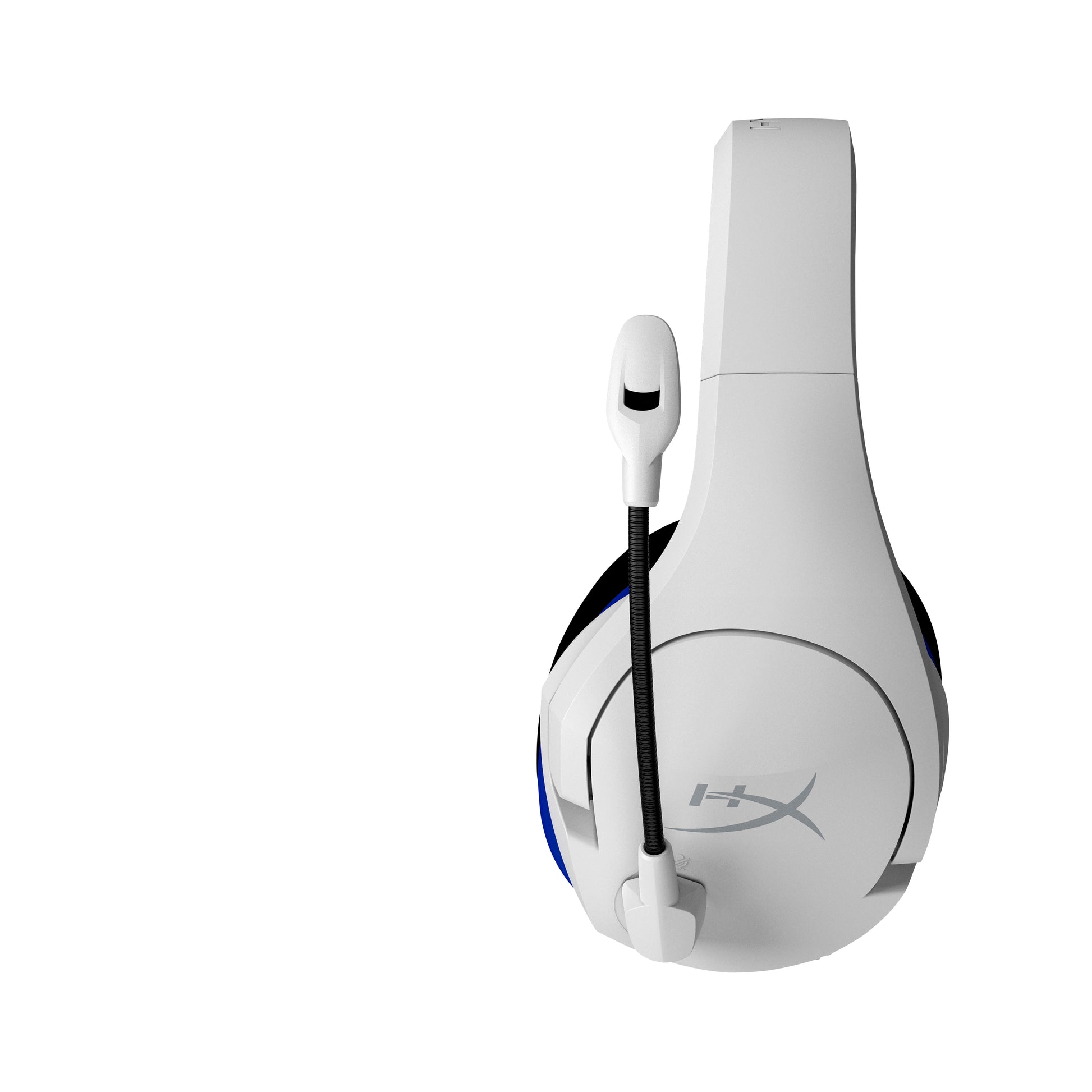 HyperX Stinger Core – Gaming-Headset – USB-A, Mikrofon mit Stummschaltung – Weiss/Blau – für PS5/PS4/PC