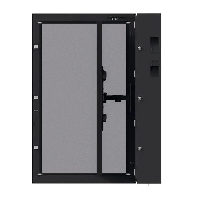 Hagor Outdoorgehäuse Portrait für 65" Displays, IP65, entspiegeltes Sicherheitsglas, VESA-Halterung, Schwarz